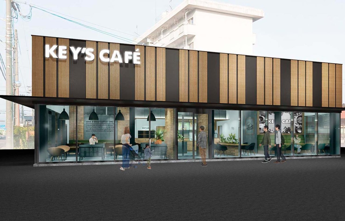 鳥取県鳥取市の『KEY’S CAFÉ 鳥取丸山店』の外観イメージ