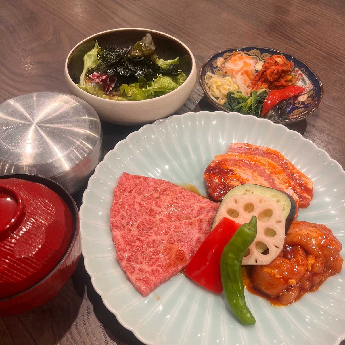 鳥取県米子市にある『肉屋正々堂』の「Aランチ」のイメージ