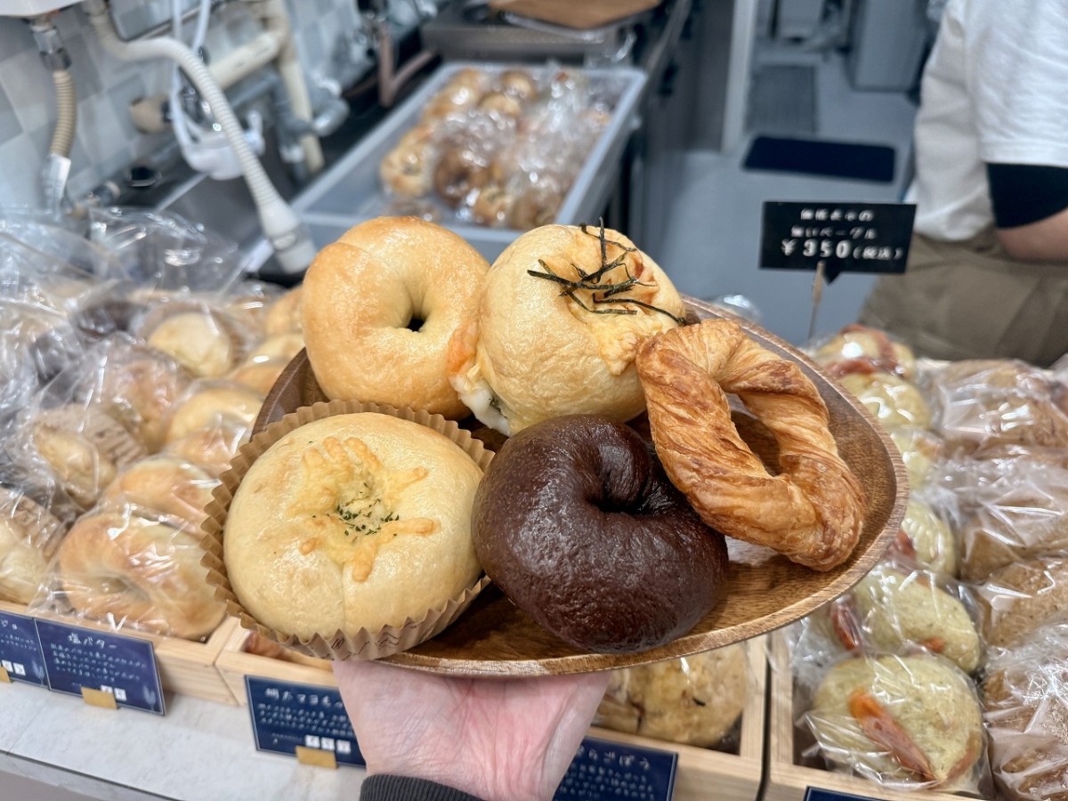 鳥取県米子市にオープンした『wo bagel」のベーグル