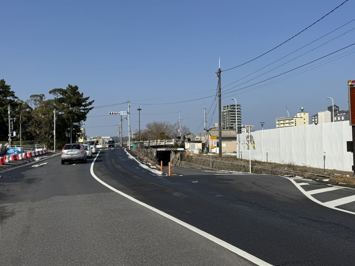 松江市の「松江新大橋」南詰のアンダーパスのイメージ