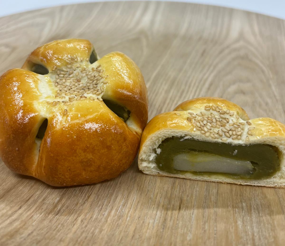 『道の駅ほうじょう』の「宇治抹茶あんぱん」