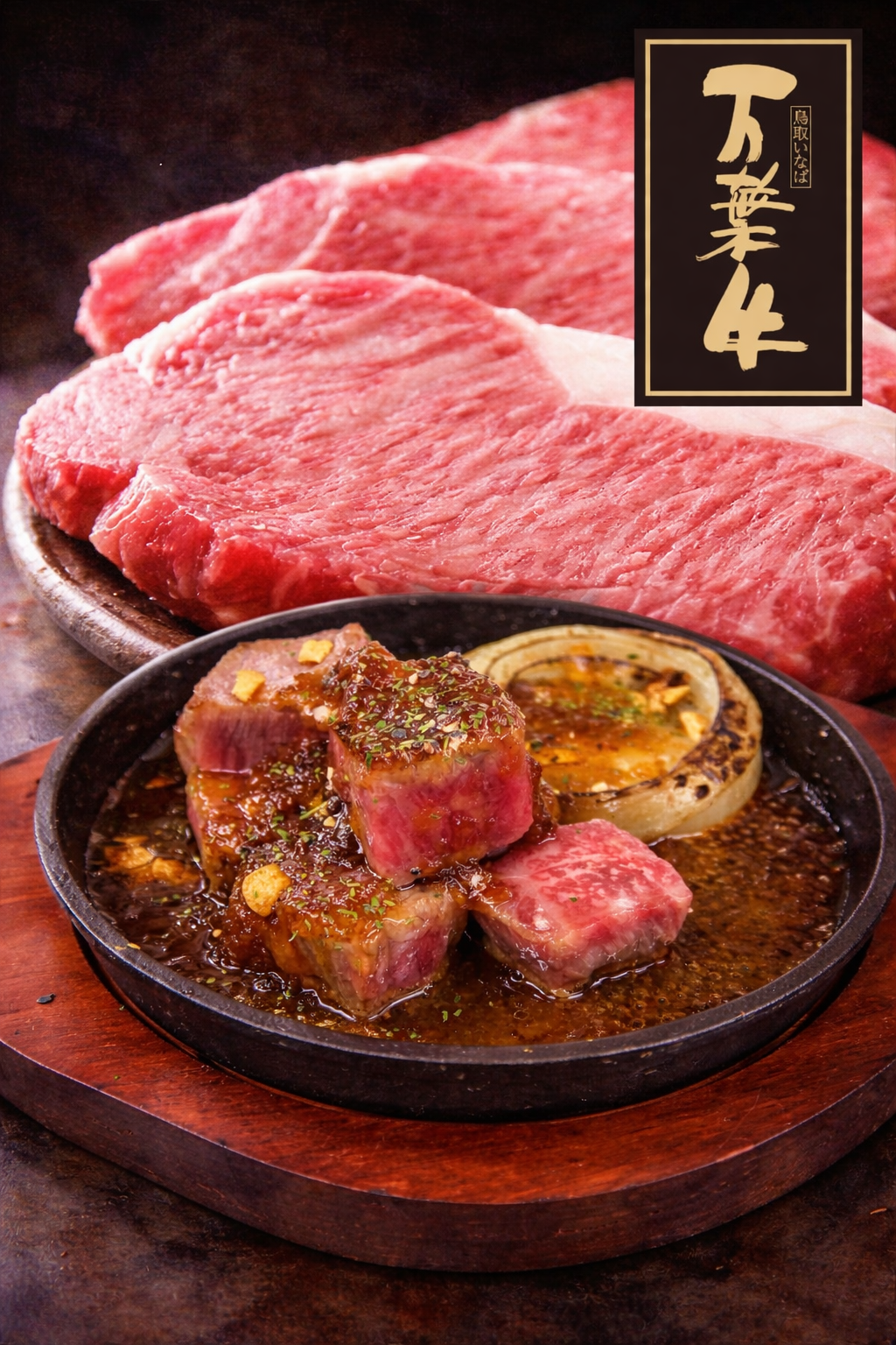 鳥取市末広温泉町の居酒屋『灯宴 暁-AKATSUKI-本店』の万養牛メニュー