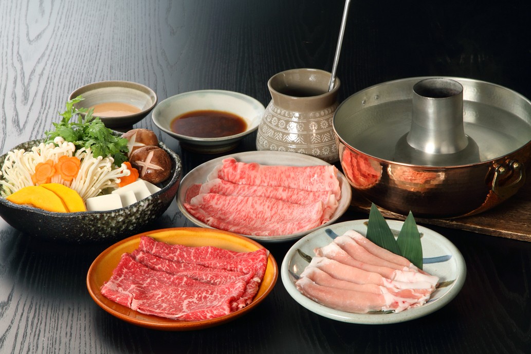 松江市の食事処「ろんぢん」のしゃぶしゃぶ