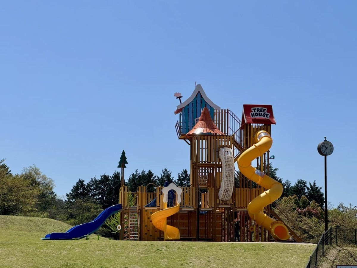 西伯郡伯耆町の『伯耆町総合スポーツ公園』の遊具