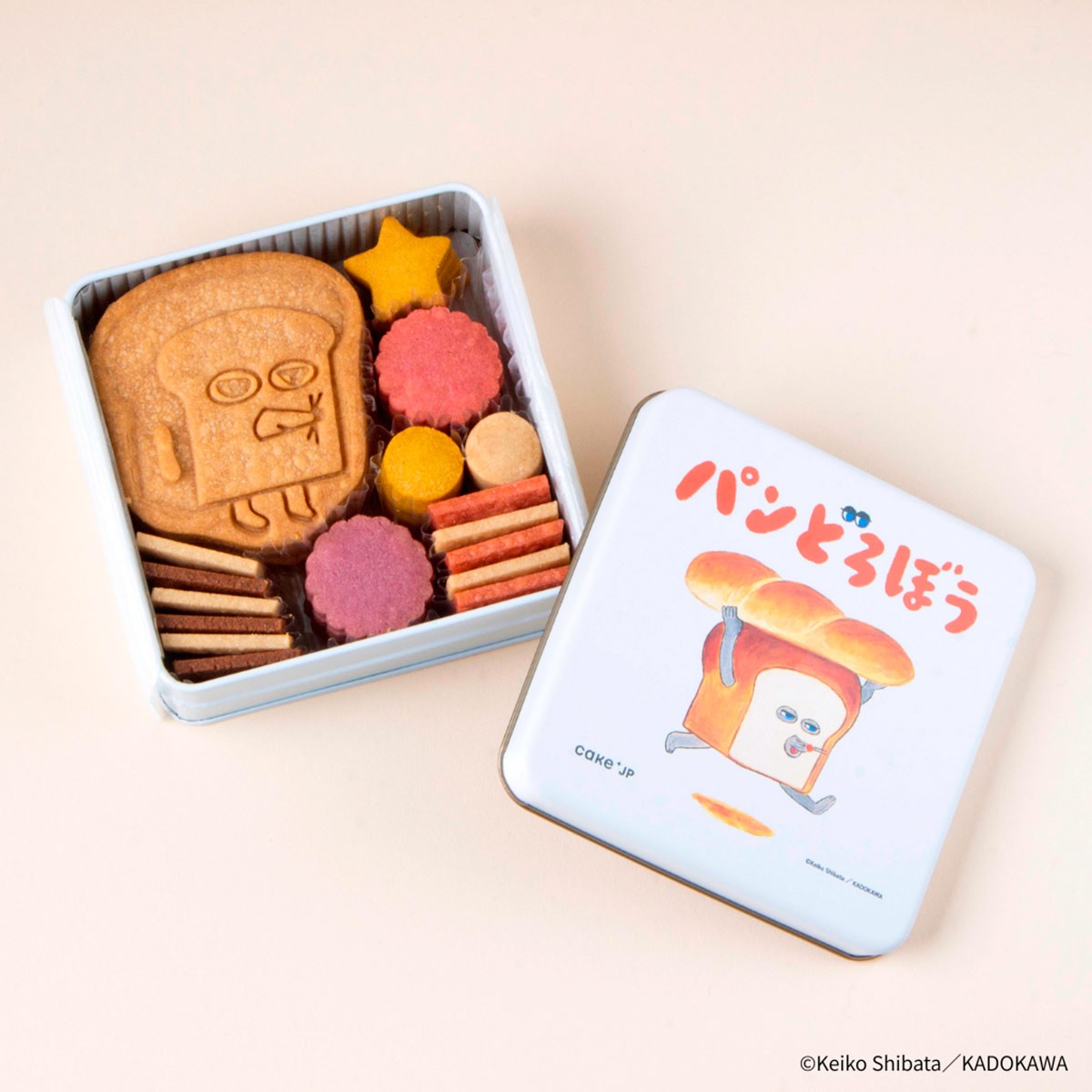 『Cake.jp』の『パンどろぼう』クッキー缶