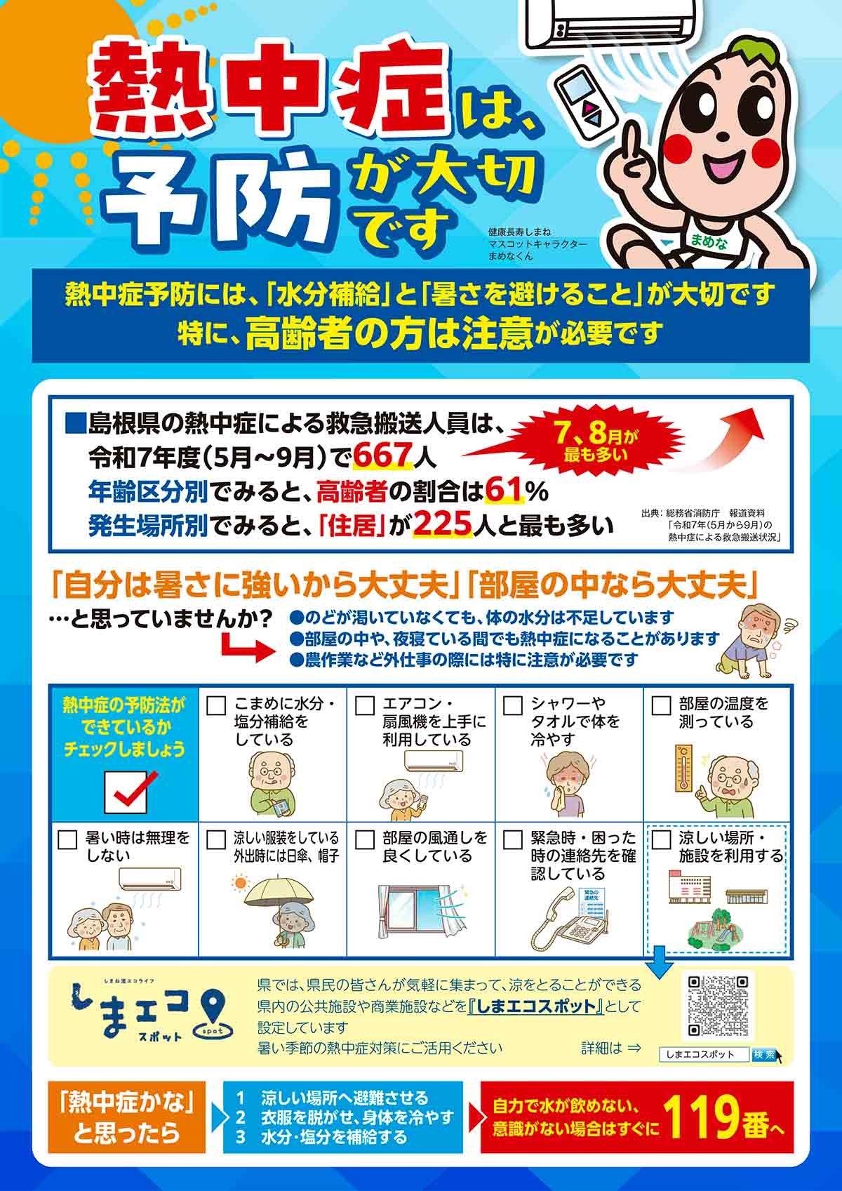 熱中症予防のチラシ