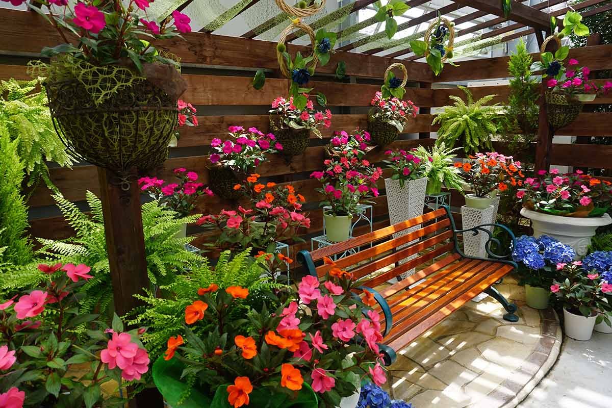 出雲市の花ふれあい公園『しまね花の郷』園内