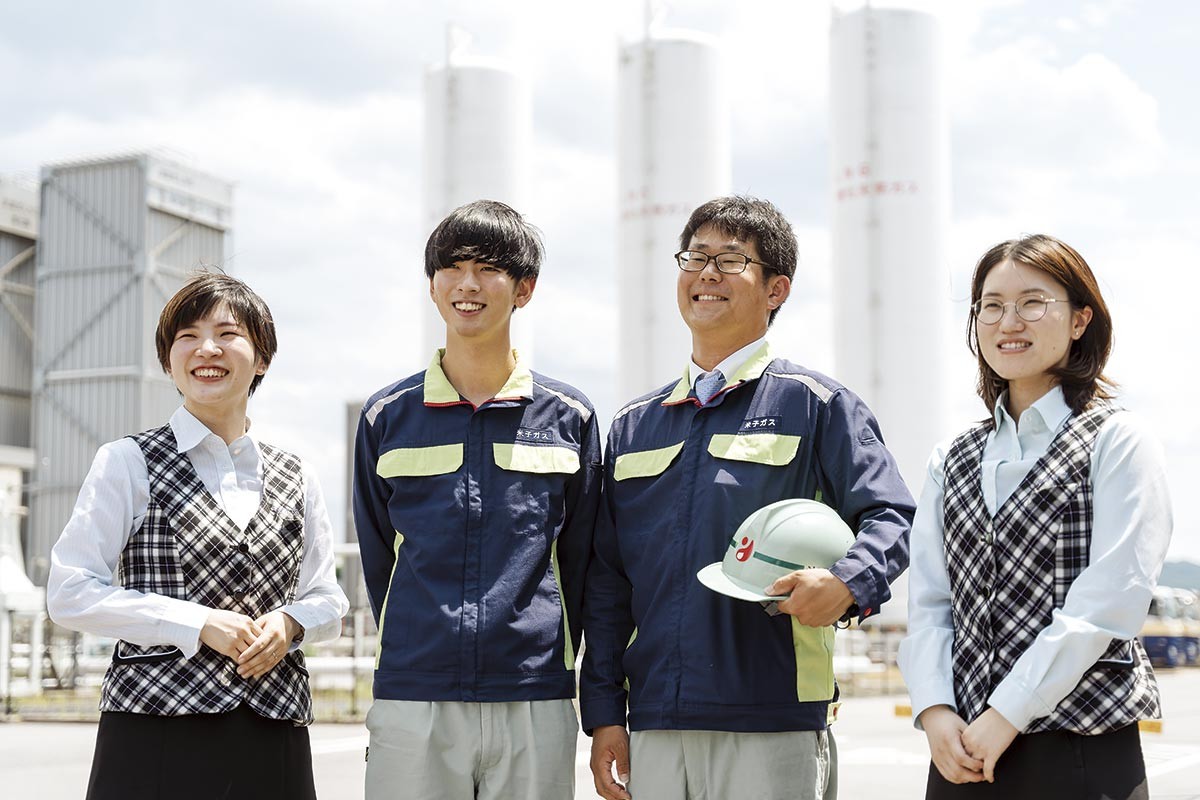 山陰の企業「米子瓦斯」の社員のみなさん