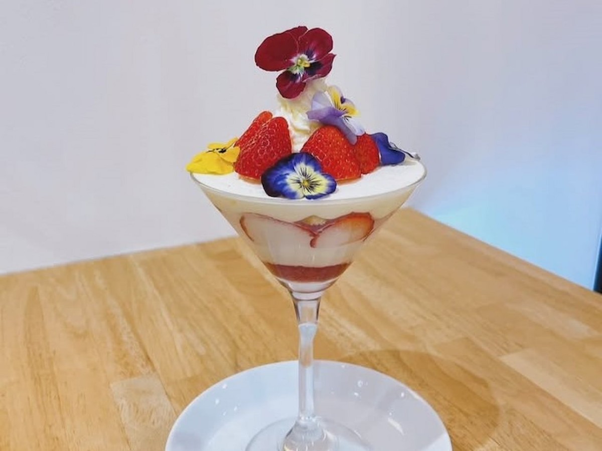 島根県松江市松江城下町にあるスイーツカフェ『Amato』で提供しているパフェ