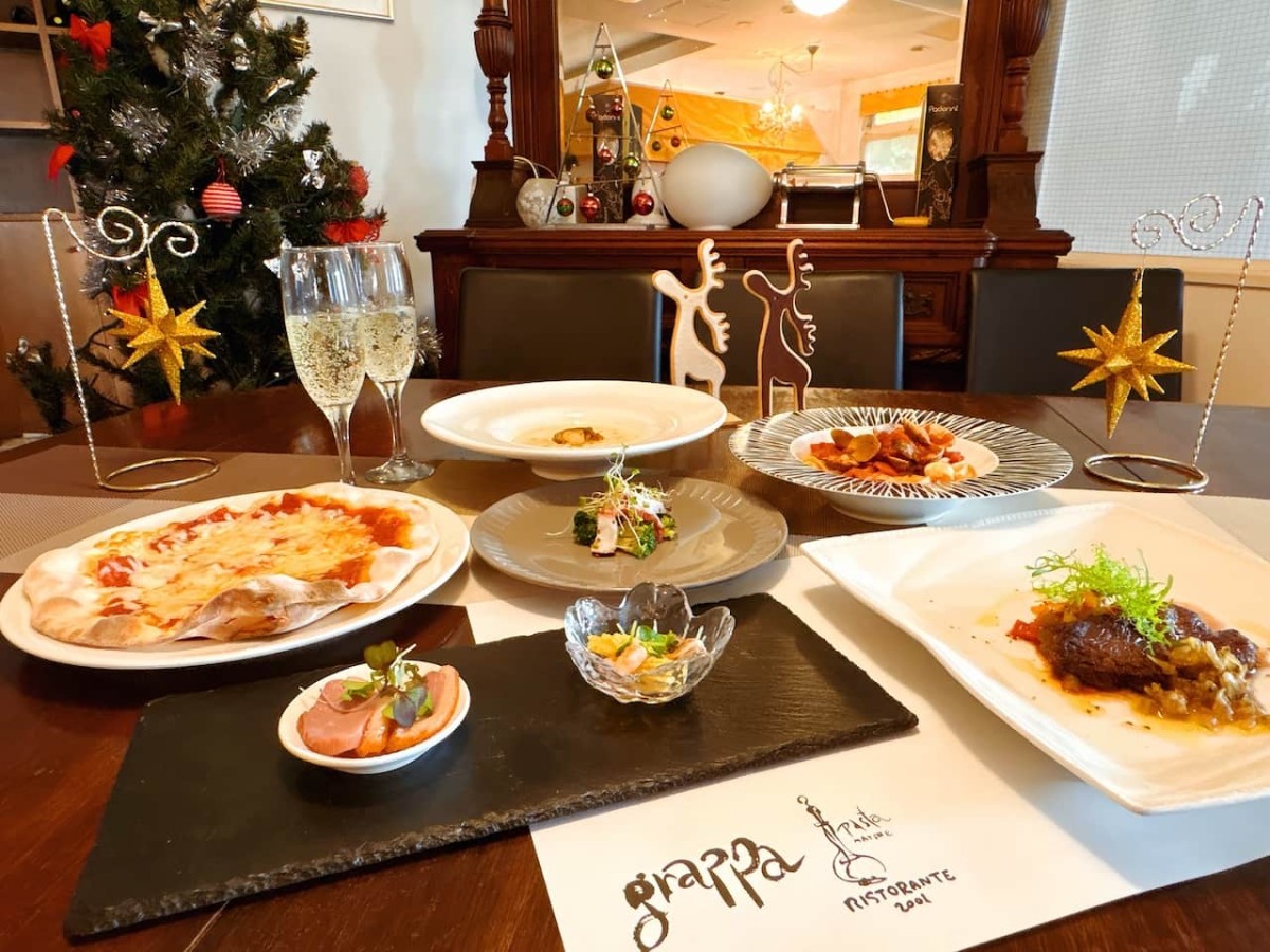 島根県松江市にある『RISTORANTE grappa（リストランテグラッパ）』で提供するクリスマスコース