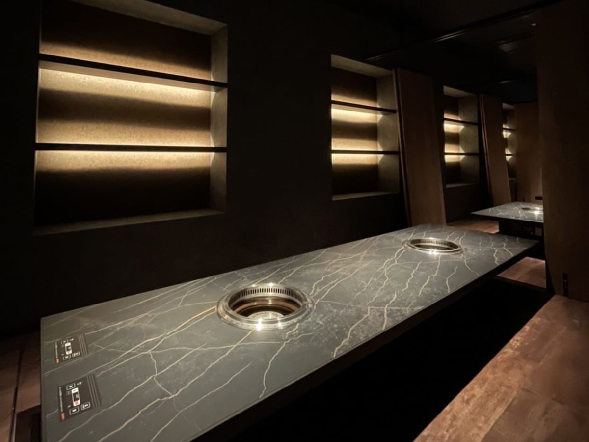 鳥取県米子市にある焼肉店『肉屋正々堂』の内観