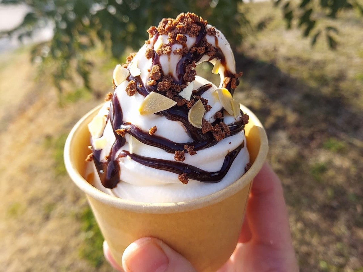 島根県大田市にあるベーカリー『パン工房ドルチェ・ビータ』で販売している「ソフトクリーム」