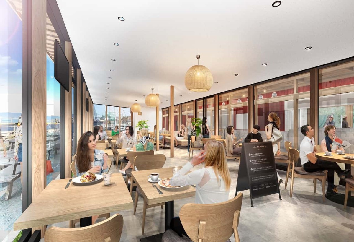 島根県出雲市にある『Caffe&PizzaLOCALE』のカフェスペース