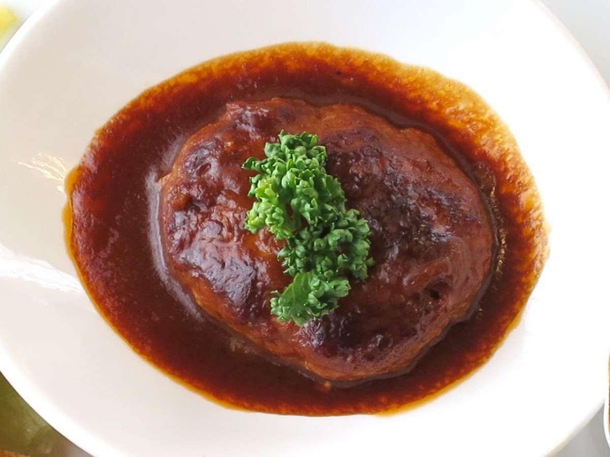 島根県松江市にある『フレンチカフェ10°C』で販売しているお子さまプレートのハンバーグ