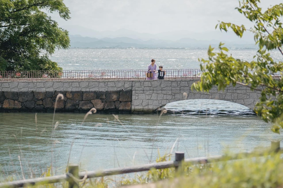 島根県松江市にある『波入港親水公園』の橋