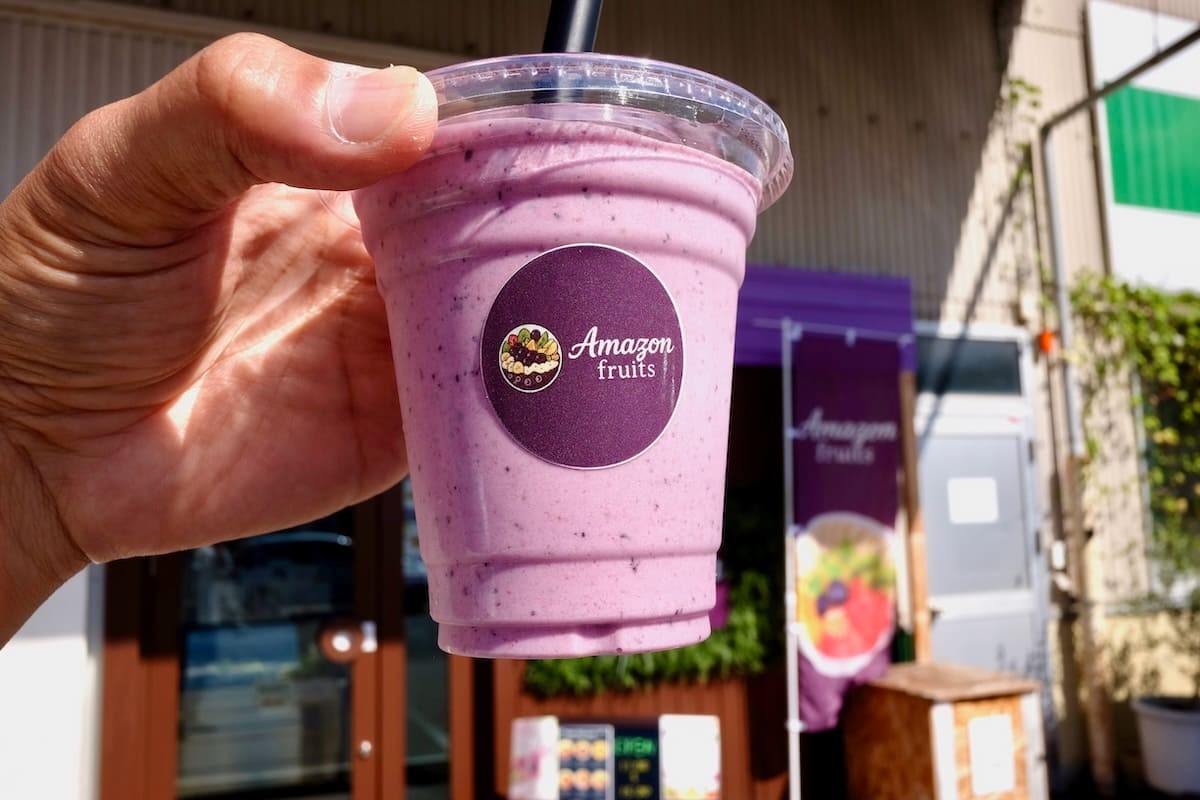 鳥取県米子市にあるアサイーボウル専門店『Amazon fruits』の「アサイーベリースムージー」