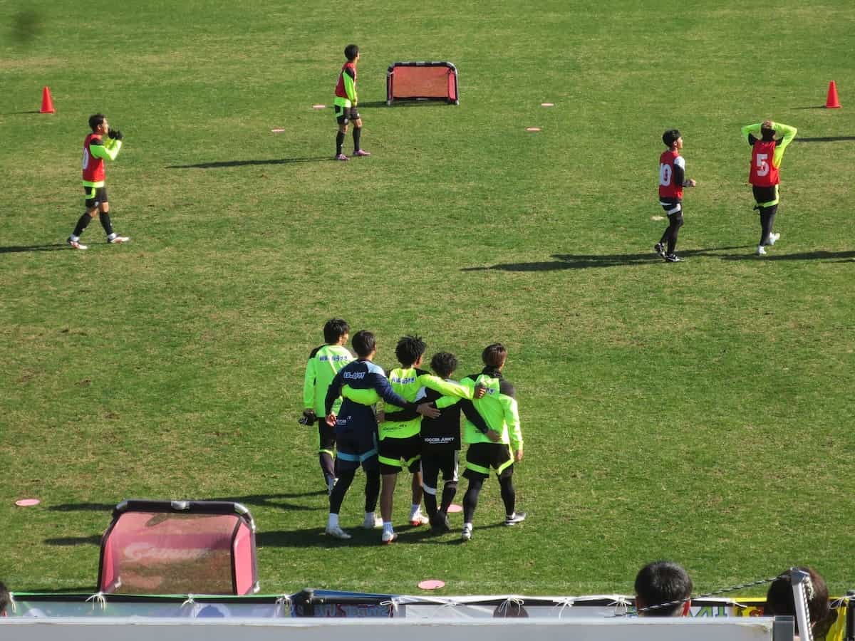 鳥取県のサッカースタジアム『Axisバードスタジアム』で行われたトップチーム最終練習