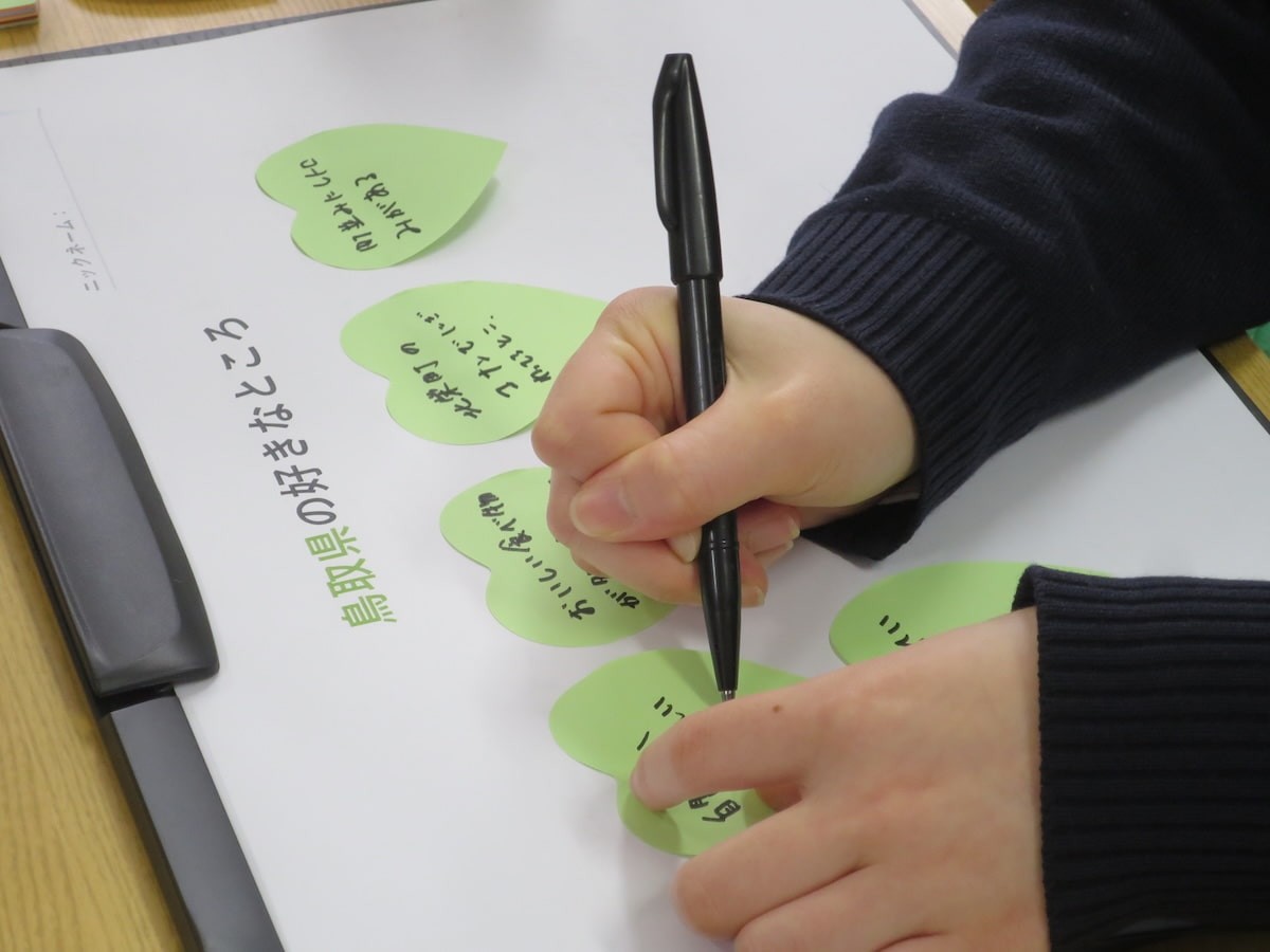 ガイナーレ鳥取の新拠点『ガイナーレ誠道アカデミー』で開催された若者向け新プロジェクト「U-23未来想造部」の様子