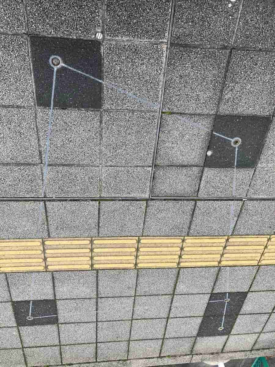 鳥取県米子市の歩道にある星座