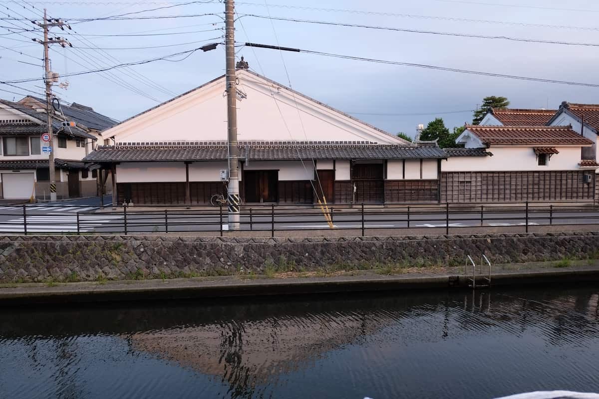 鳥取県米子市にある『KAMOGAWAリバーサイドテラス』から見える景色