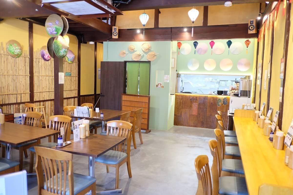 鳥取県米子市にあるベトナム料理専門店『Star＆Sun』の内観