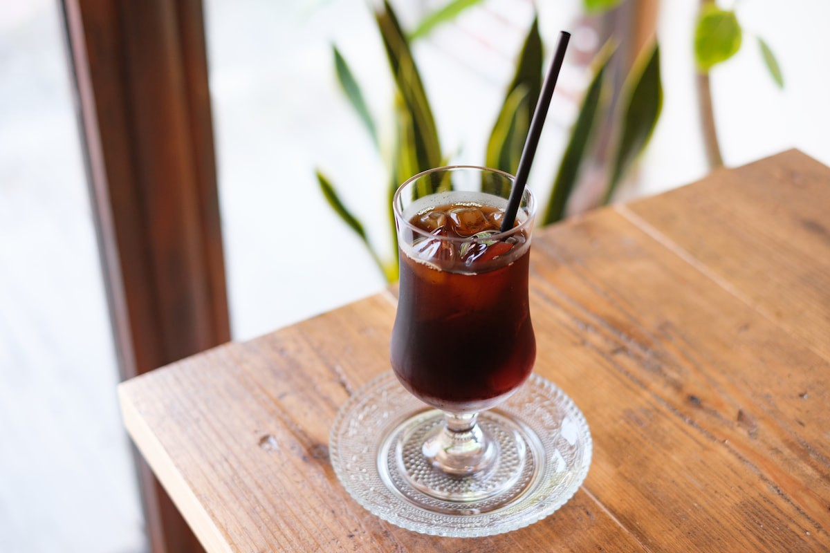 鳥取県米子市・皆生温泉のカフェ『hint』のアイスコーヒー