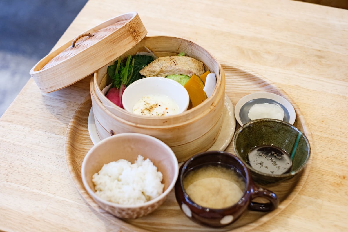 島根県松江市のカフェ『カフェテラスリンク』の「和風モーニング」