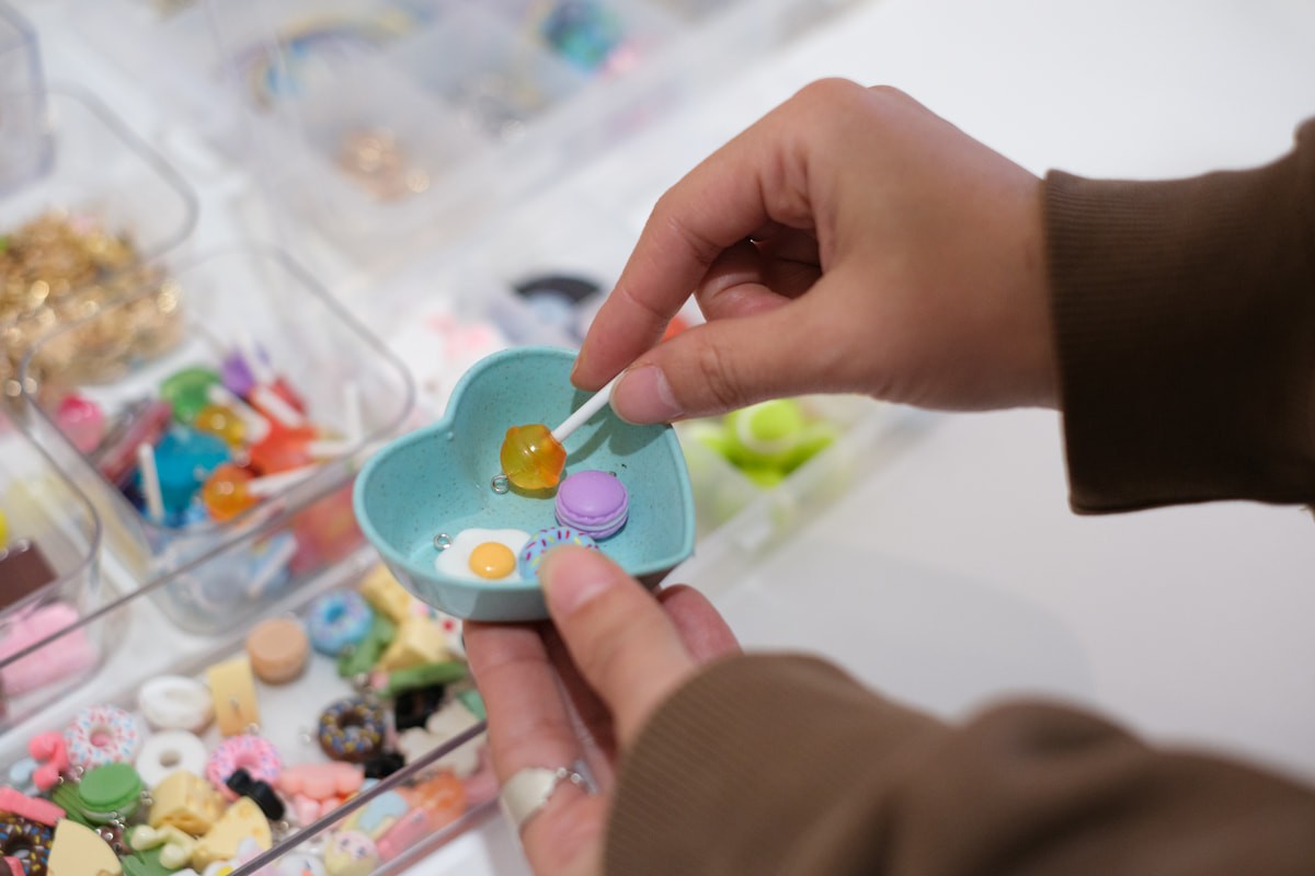 島根県松江市の雑貨店『miimo:fun』のオリジナルキーホルダー作り