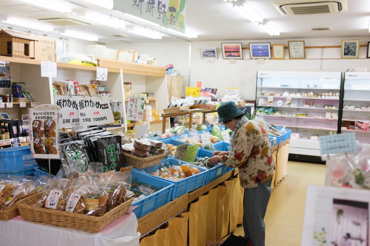 島根県松江市『道の駅本庄』の店内