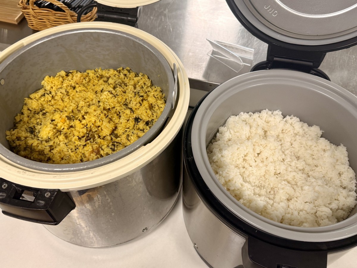 米子市『アトリエグリーンシャトーおだか』内の「農村ダイニング」のご飯
