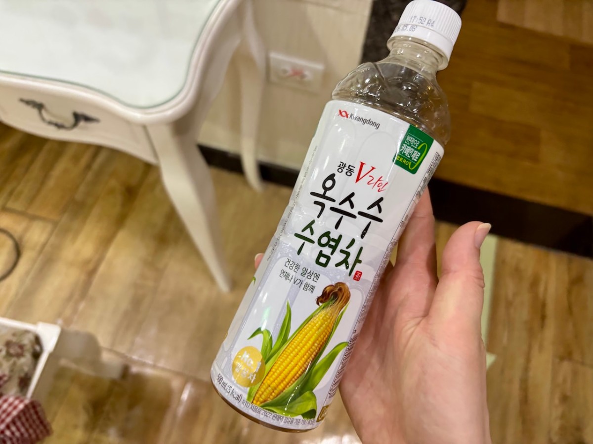 明洞の『明洞黄金サウナ』のトウモロコシ茶