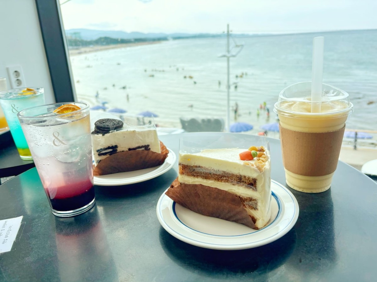 江陵のカフェ『Cafe Sodolen』のスイーツセット。