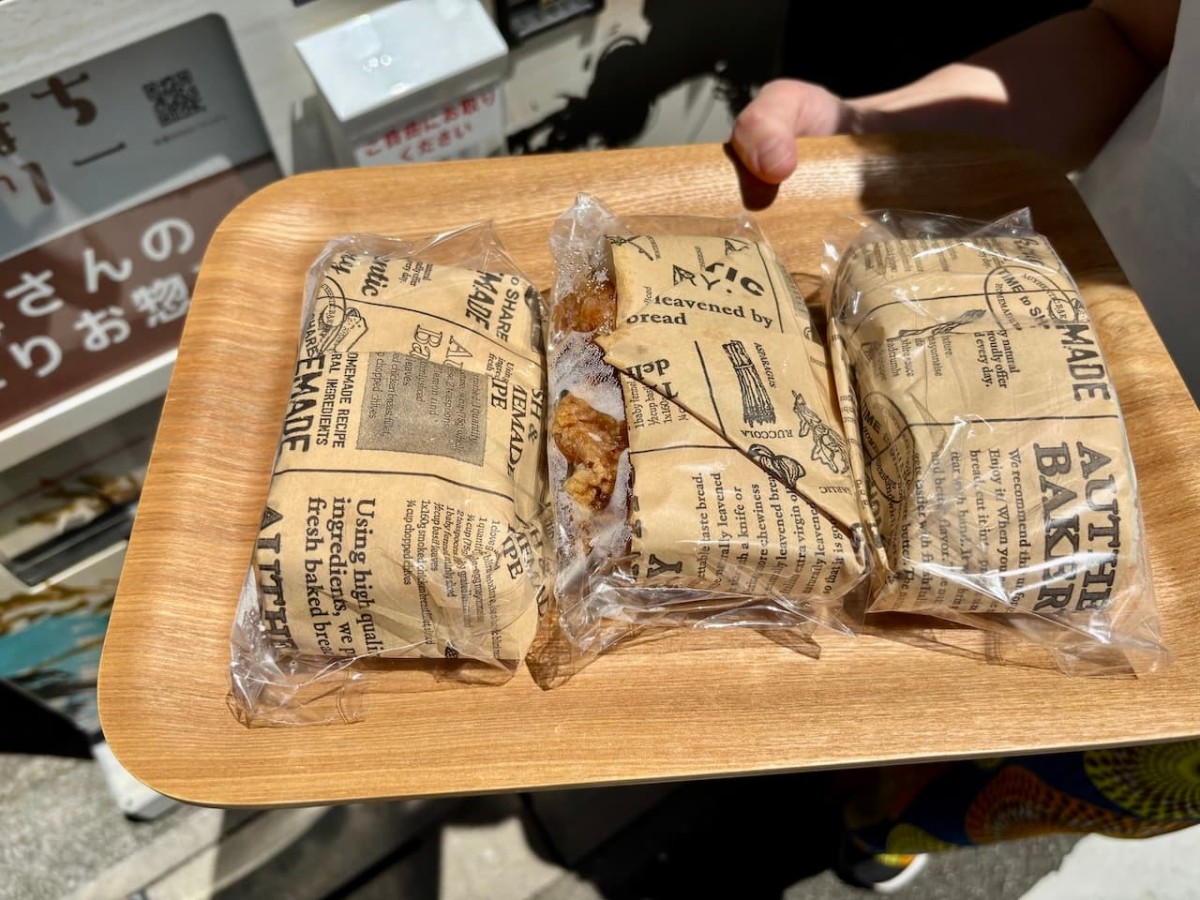 島根県浜田市の「サンドイッチ自販機」のサンドイッチ。