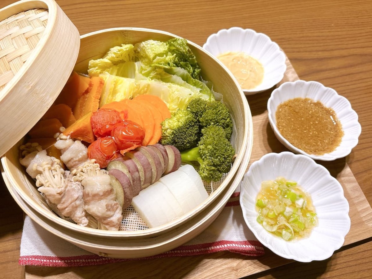 せいろ蒸しに使う万能ダレ３種。