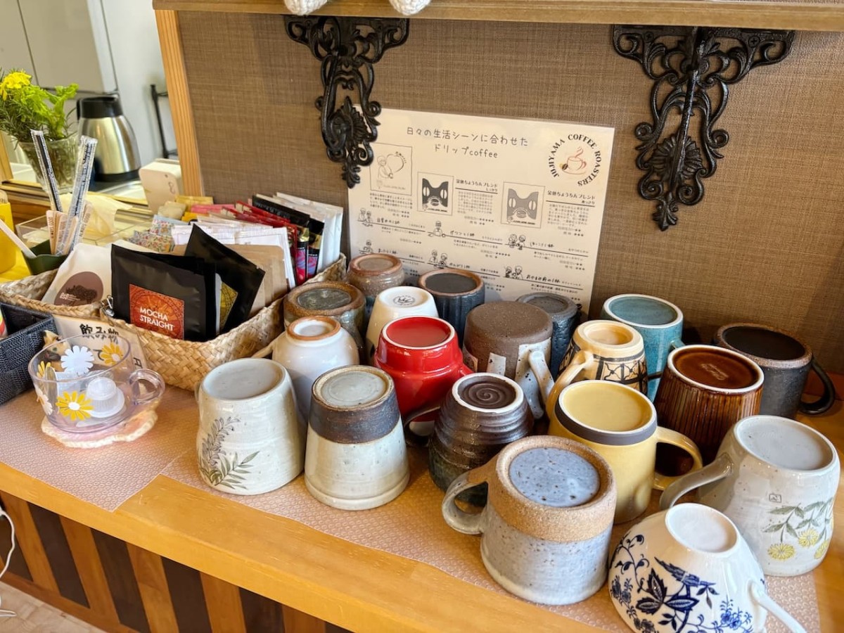 島根県松江市にある犬同伴OKのカフェ『あしあと』のドリンク。