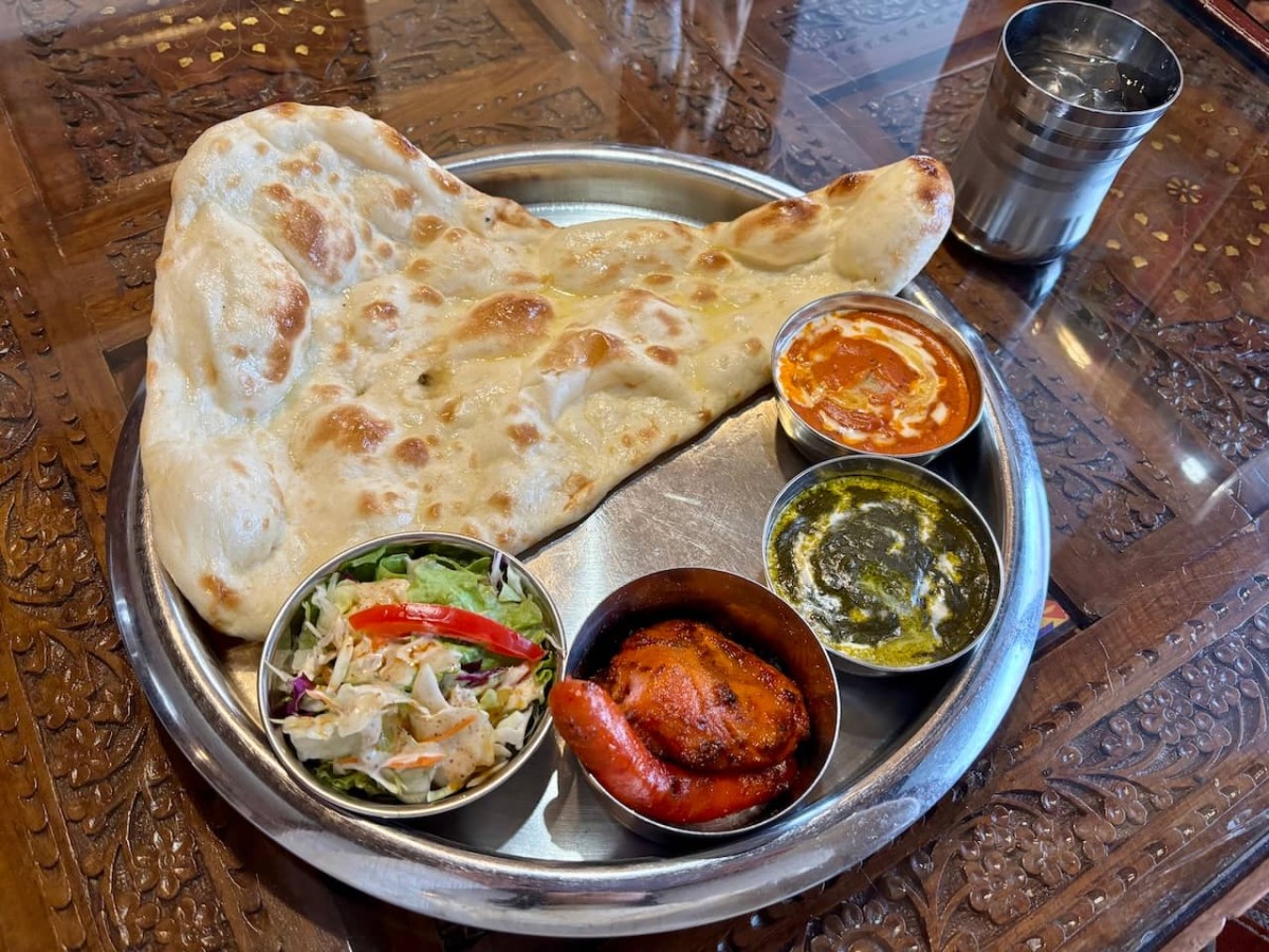 松江市の『ナマステ・ガネーシャ』の「ガネーシャスペシャルランチセット」。