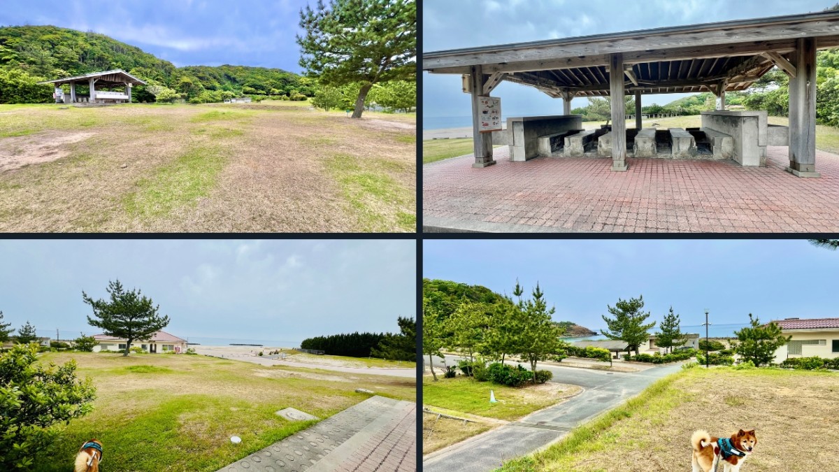 島根県浜田市にある『石見海浜公園』の無料キャンプ場