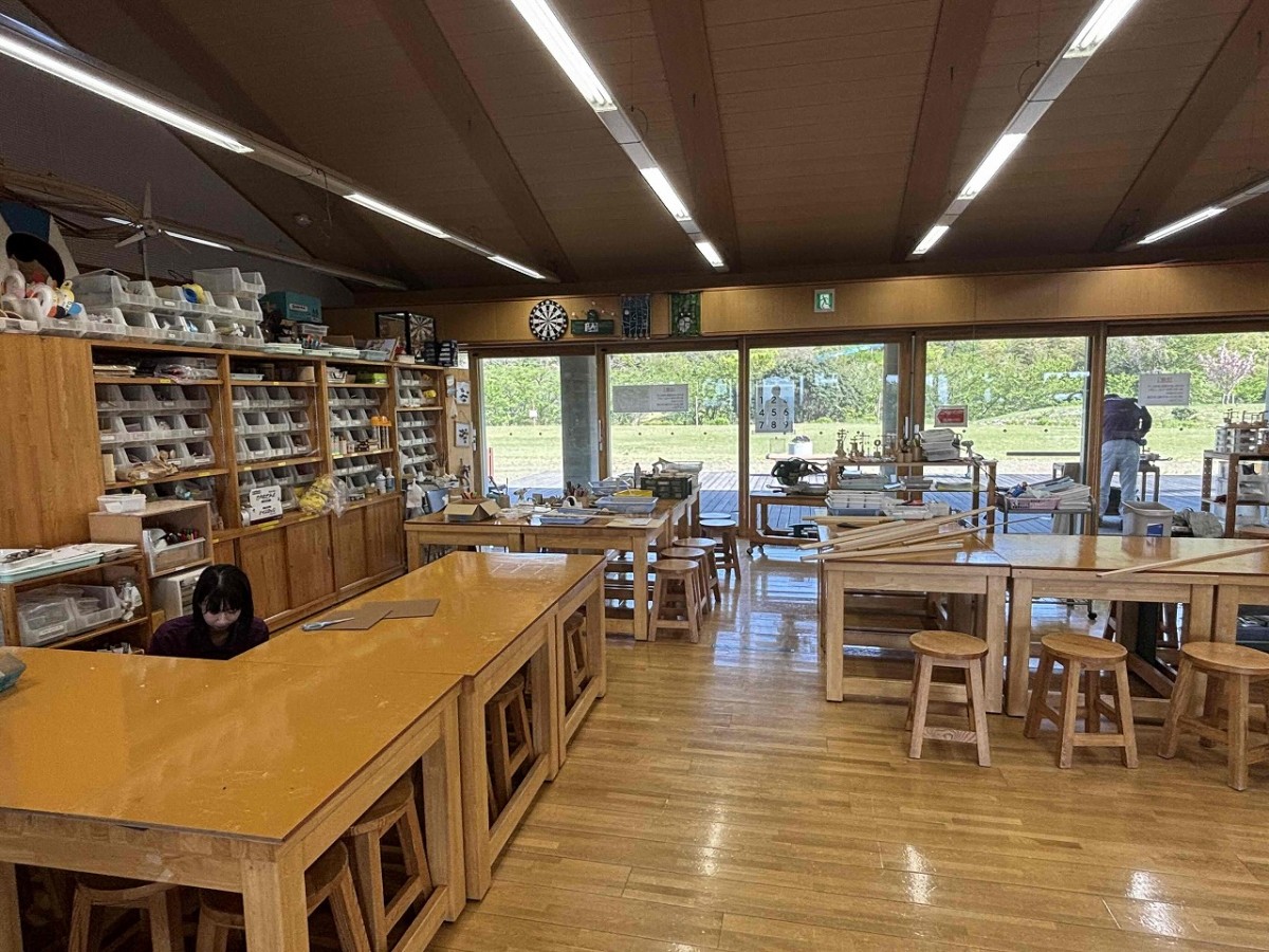 島根県出雲市にある『手引ヶ丘公園』風の子楽習館の体験学習室