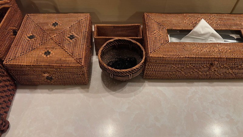 島根県出雲市の『ホテルリッチガーデン』岩盤浴施設のアメニティ