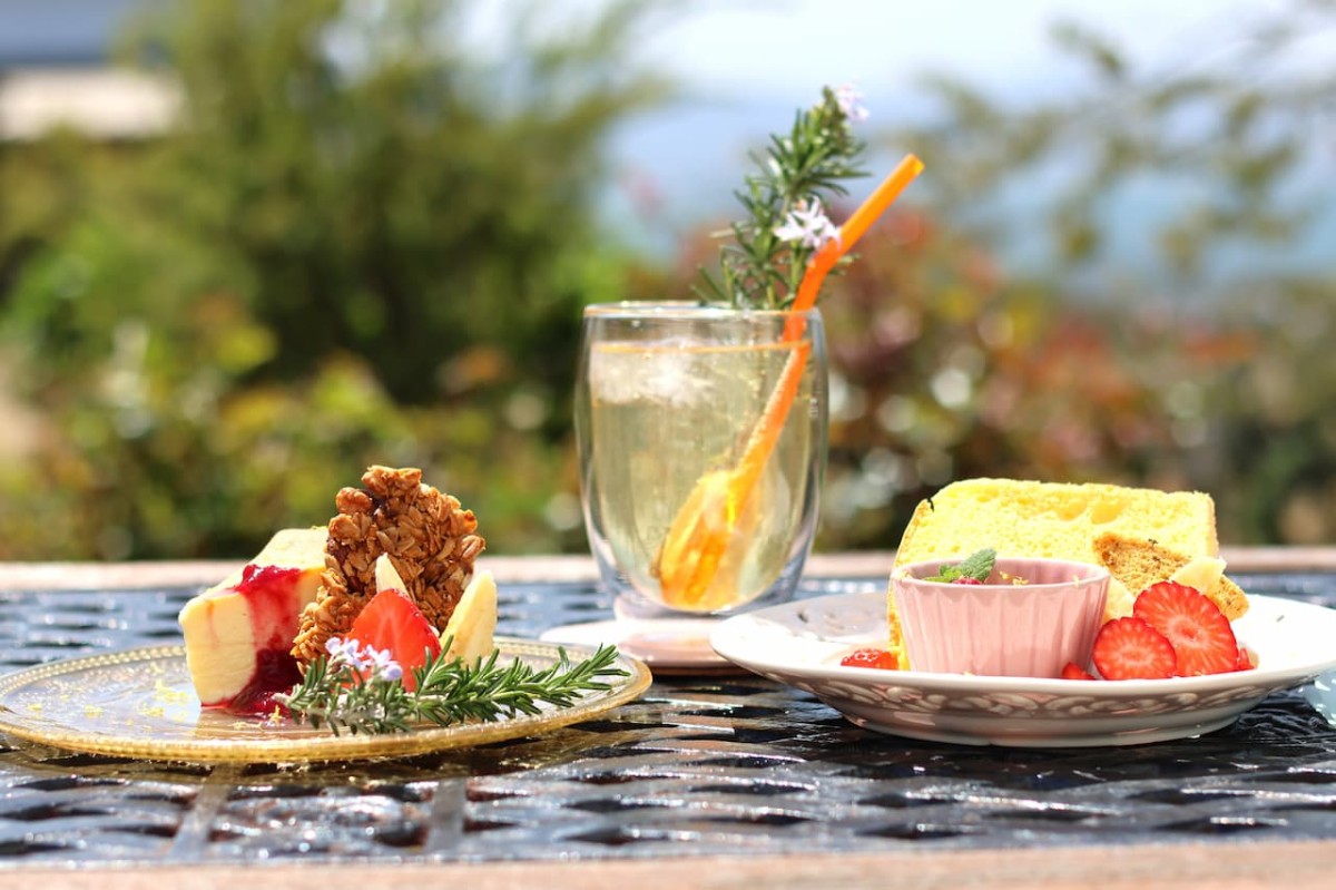 島根県松江市にある『cafe celeste』のスイーツ、ドリンク