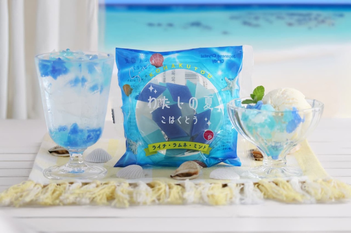 島根県出雲市『津山屋製菓』の商品「わたしの夏こはくとう」を使って作ったスイーツ