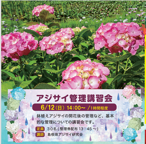 アジサイ管理講習会 島根県出雲市 の開催情報 日刊lazuda ラズダ 島根 鳥取を知る 見る 食べる 遊ぶ 暮らすwebマガジン アジサイ管理講習会 島根県出雲市 の開催情報 日刊lazuda ラズダ 島根 鳥取を知る 見る 食べる 遊ぶ 暮らすwebマガジン